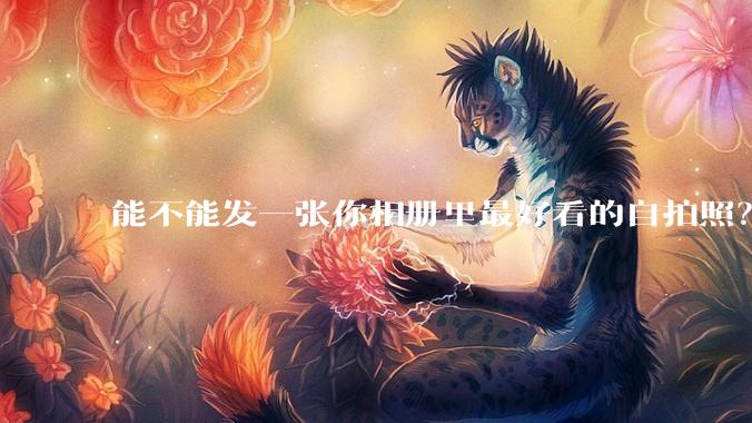 能不能发一张你相册里最好看的自拍照？