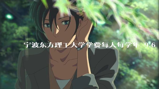 宁波东方理工大学学费每人每学年 9.6 万，为什么会这么贵？