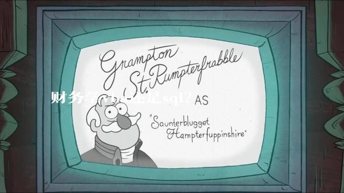 财务学vba还是sql？